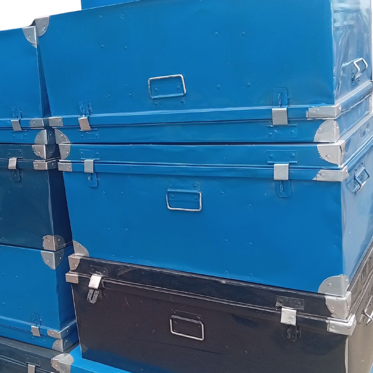 Metallic Storage Boxes (Painted Iron Sheet Design)
