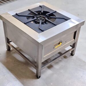 Stainless Commercial Single Burner Cast Iron