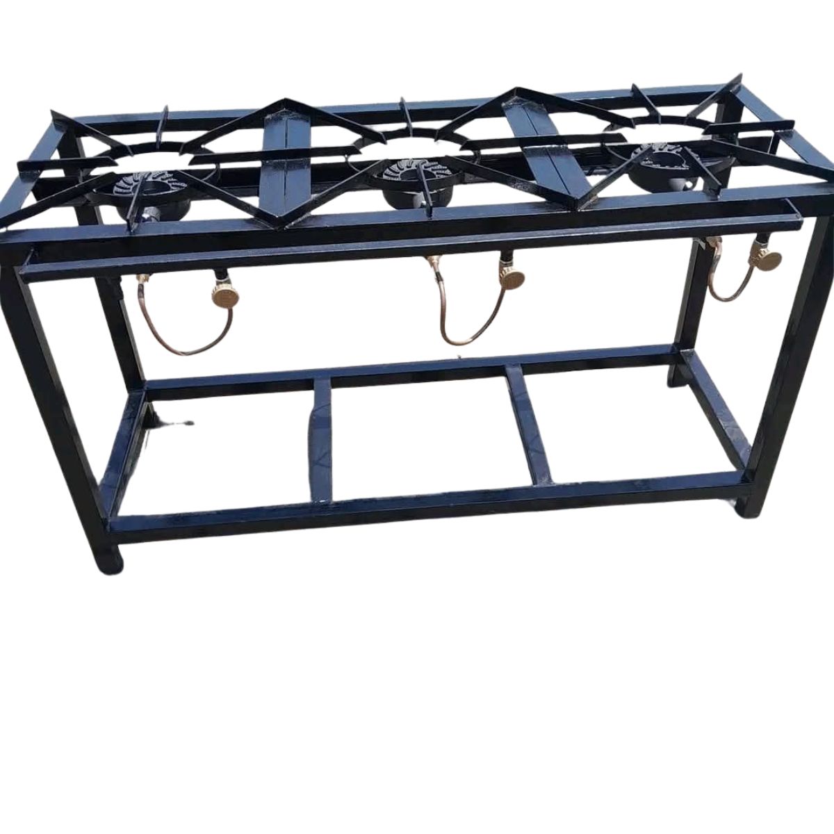 Three-Burner Low-Pressure Mild Steel Gas Stove