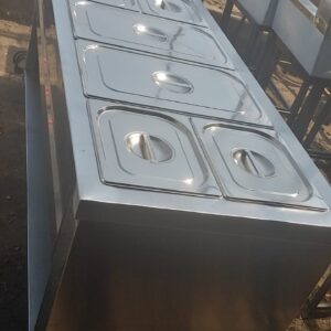 7-Portion Food Serving Warmer Display