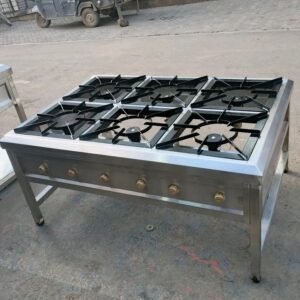 Commercial Six Burner Gas Cooker