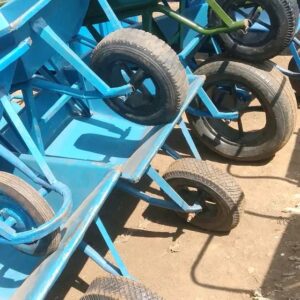 Heavy-Duty Steel Wheelbarrow