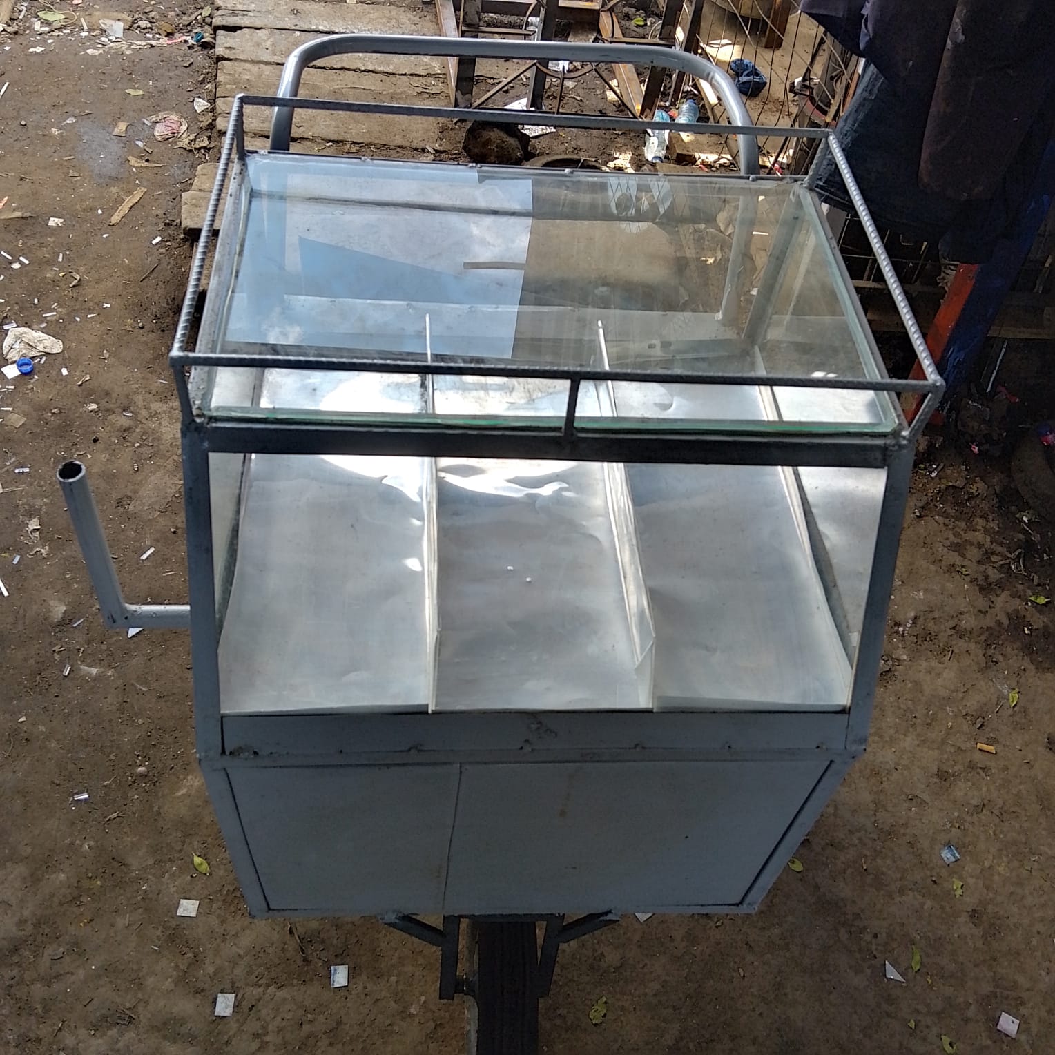 Portable Steel Mayai Trolley