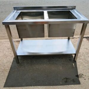 Stainless Steel 4ft Double Sink